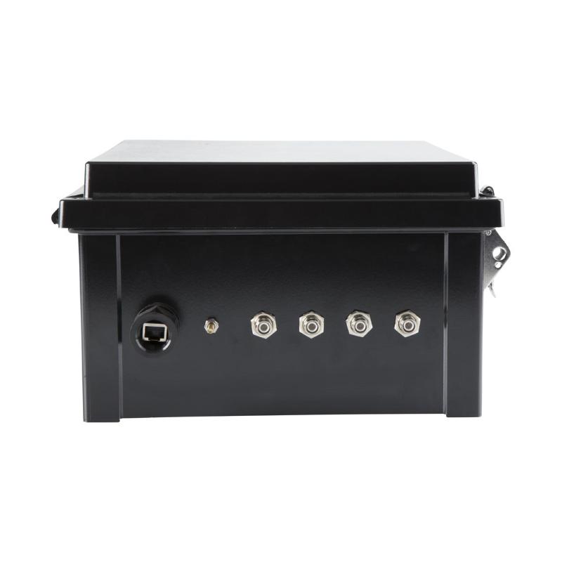 Black 12x10x6 inch NEMA 4 RFID Reader Enclosure for Impinj Zebra