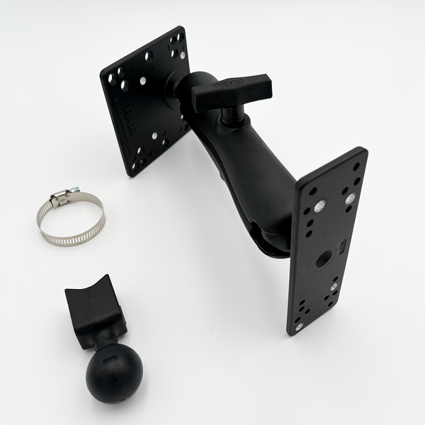 Fully Articulating Wall or Mast Mount for 2 or 4 Stud RFID Panel Antennas