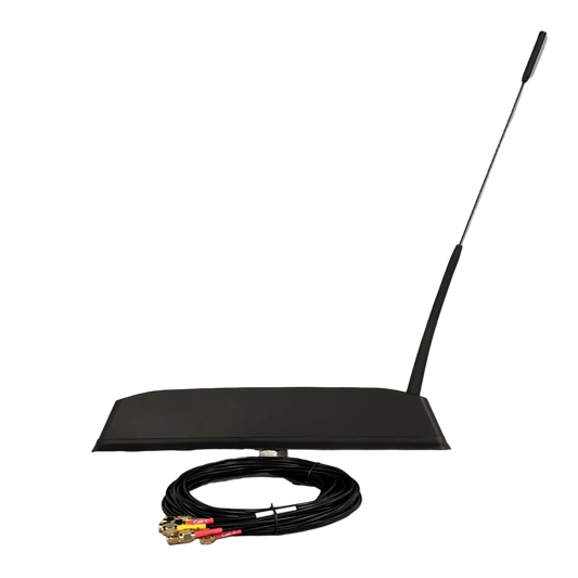 ***COMING SOON*** 10-in-1 "Brick Fin" Antenna, 1x GNSS, 4x 5G/4G, 4x WiFi, 1x Triband Whip, Black