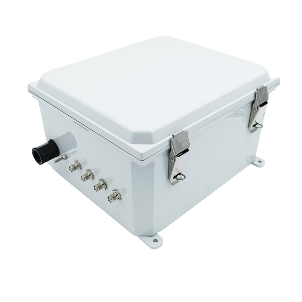 RFID Reader Enclosure 12x10x6 inch for Impinj R700, 4 RP-TNC Female Ports