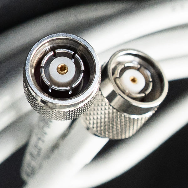 240 White Type Low loss Cable Assembly with Reverse Polarity TNC-Male and Reverse Polarity TNC-Male Connectors