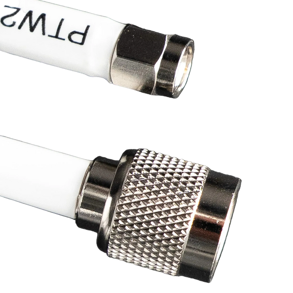 240 White Type Low loss Cable Assembly with Reverse Polarity TNC-Male and SMA-Male Connectors