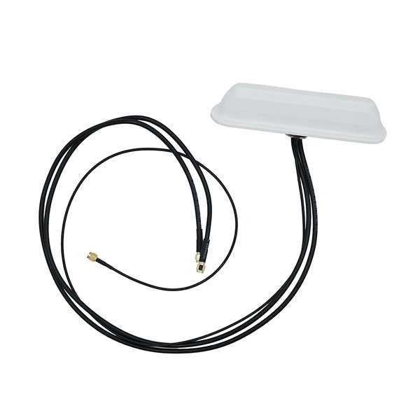 3-in-1 White Ultra Slim 2x2 MIMO LTE Antenna + GPS For Digital Sign, Kiosk, Enclosure or Vehicle