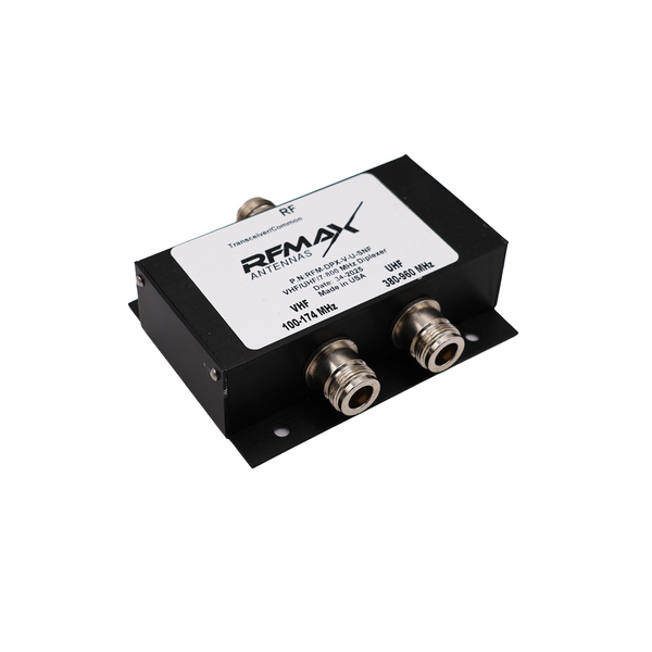 Wideband Diplexer for 100-174 MHz and 380-960 MHz frequency ranges