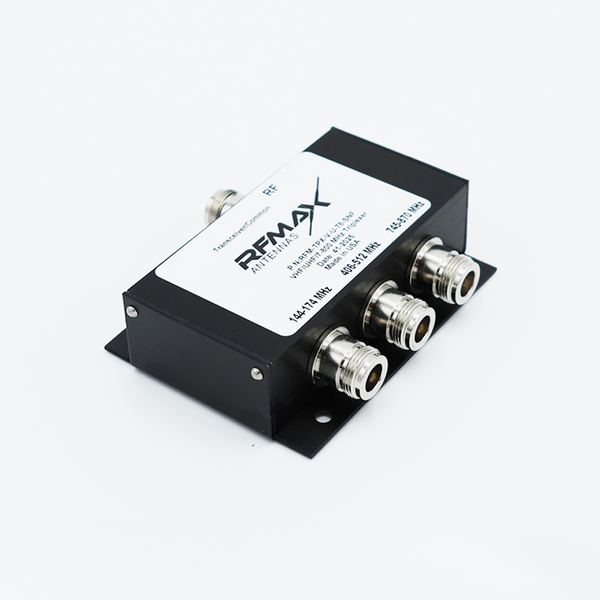 Wideband Triplexer for VHF/UHF/7-800 MHz