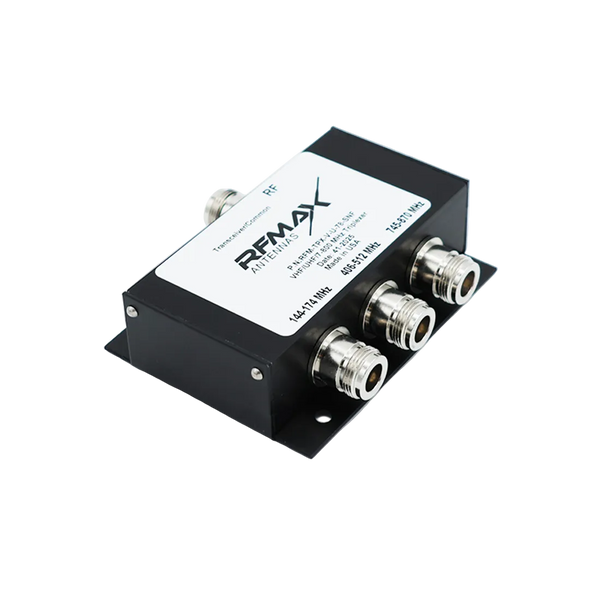 Wideband Triplexer for VHF/UHF/7-800 MHz