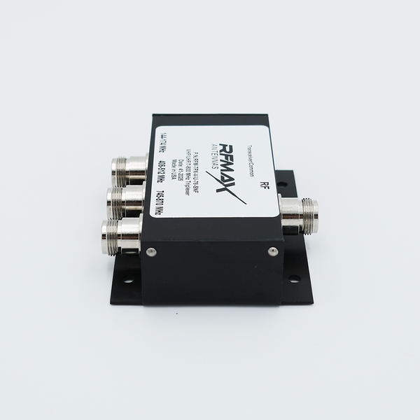 Wideband Triplexer for VHF/UHF/7-800 MHz