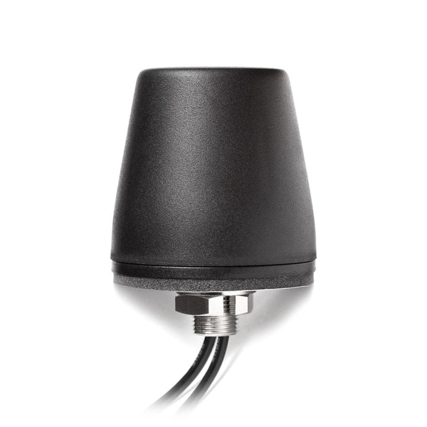 2-in-1 Mini Shot Glass Antenna, 1x 5GNR & 1x GNSS, 10 Feet LL-100 cable with SMA Male Connectors