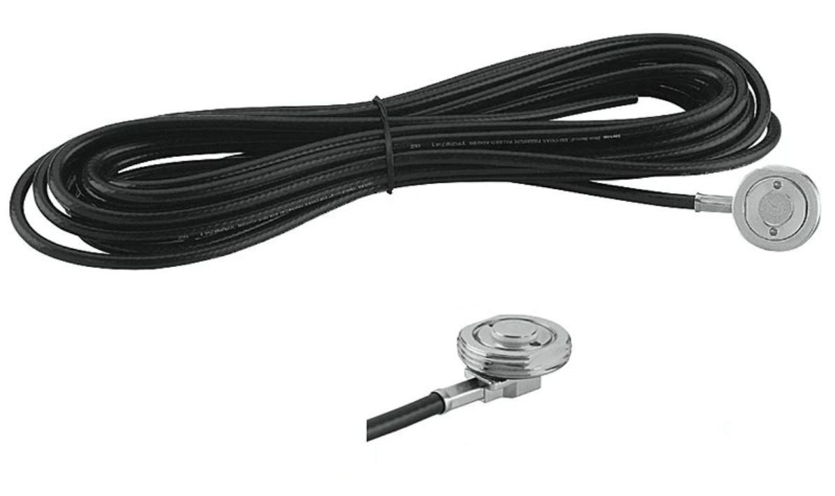 3/4 Inch Thru-Hole NMO Mount with 17 Ft., 195 Cable and No Connectors | RNMOT-195-NOC-C-17