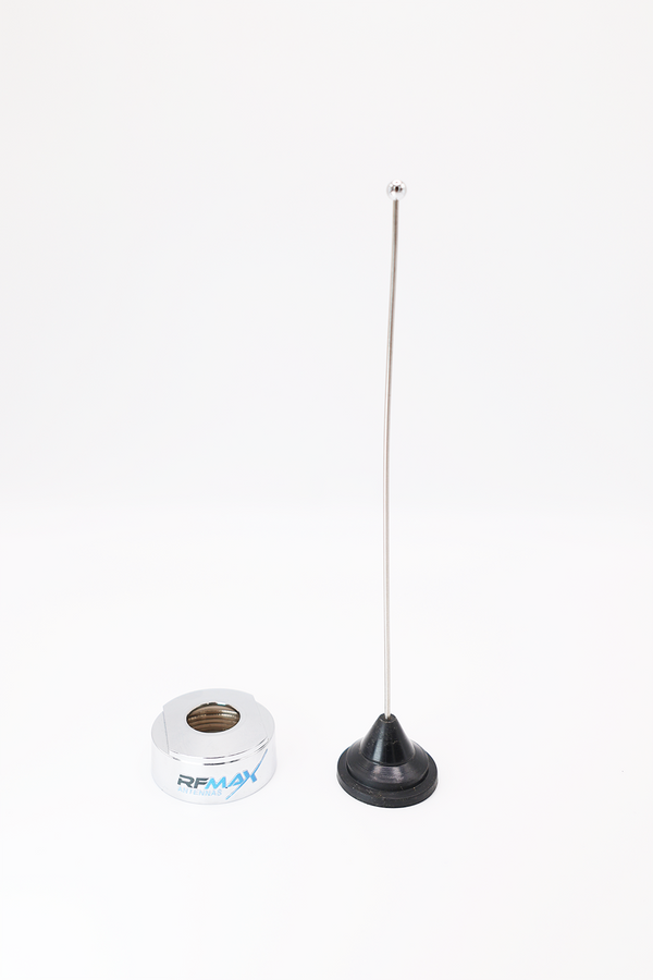 450-470 MHz UHF Chrome 1/4 Quarter wave Whip Antenna Unity gain