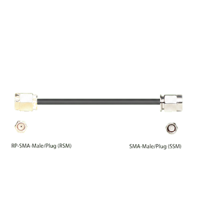 240 Type equivalent Low Loss Coax Cable - 10 Feet - SMA Male to RP SMA Male