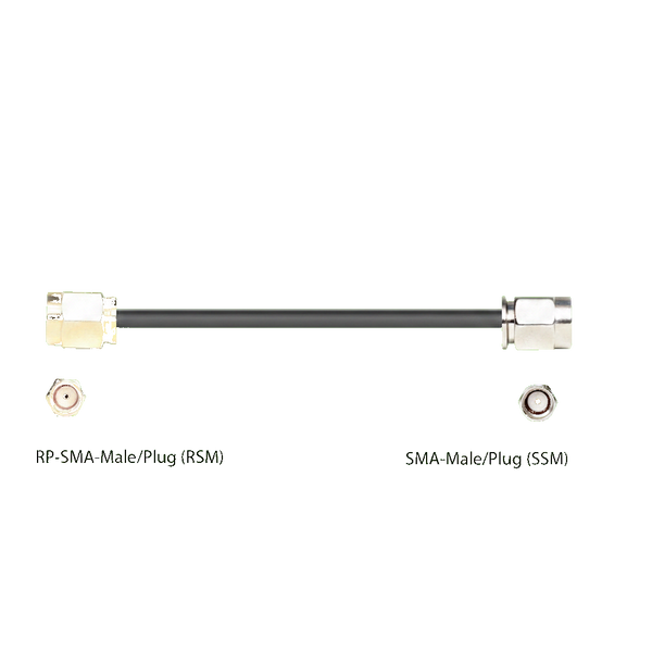 240 Type equivalent Low Loss Coax Cable - 10 Feet - SMA Male to RP SMA Male