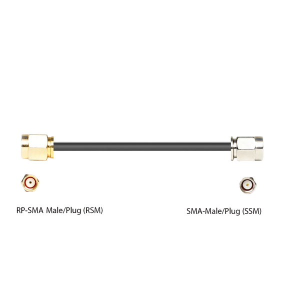 Type equivalent Low Loss Coax Cable - 10 Feet - SMA Male to RP SMA Male