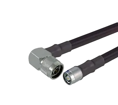 240 Type Low loss Cable Assembly with Reverse Polarity TNC-Male and N-Male Right Angle Connectors