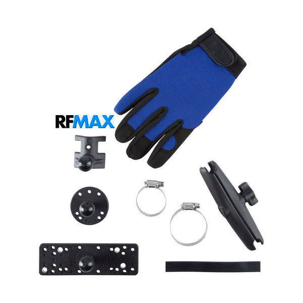 Fully Articulating Wall or Mast Mount for 2 or 4 Stud RFID Panel Antennas