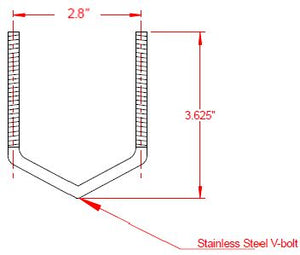 Mast or Pole Mount Omni Antenna Diameter 1.125 to 1.375 inches.  Mast or Pole Diameter 1.5 to 2.5 inches