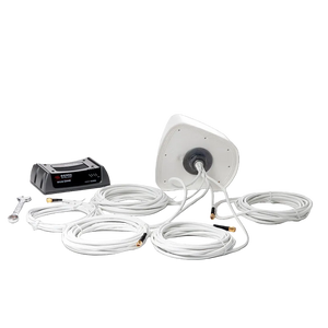 RFMAX Legacy Multi Element Antenna for Vehicles, MiMo 4G + WiFi + GNSS, White/Black, 17 Ft Cable