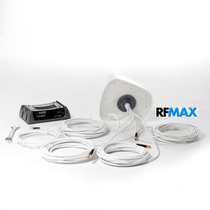 Legacy Multi Element Antenna for Vehicles, MiMo 4G + WiFi + GNSS, White/Black, 17 Ft Cable