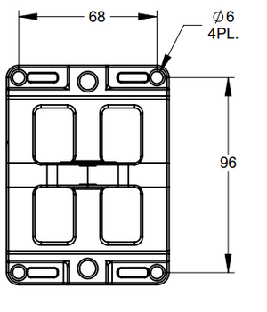 Heavy Duty 100MM VESA Bracket for Antennas, RFID Reader, WiFi Access Point