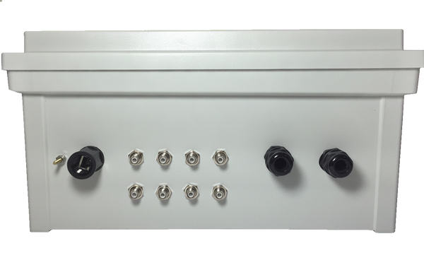 20x16x8 inch Prewired Weatherproof Enclosure for RFID Readers, White