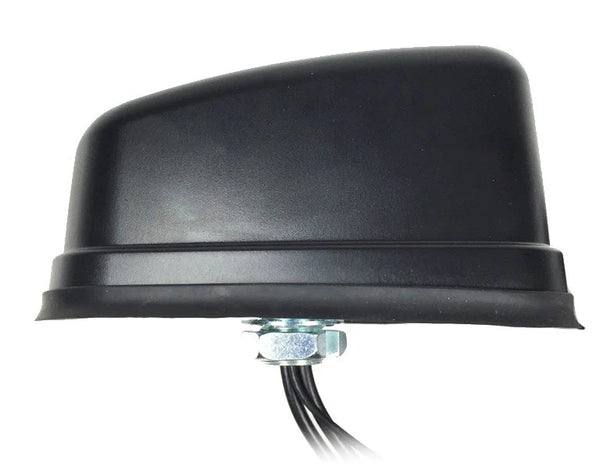 Legacy Multi Element Antenna for Vehicles, MiMo 4G + WiFi + GNSS, White/Black, 17 Ft Cable