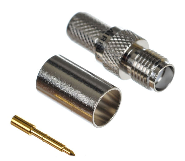 Crimp Connectors for LMR195 type, RG-58/U, RG-58A/U and any equivalent cable
