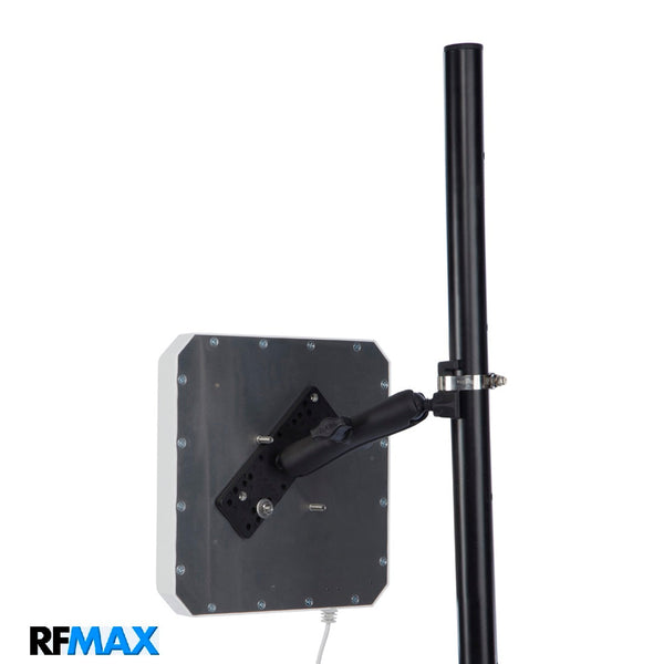Fully Articulating Wall or Mast Mount for 2 or 4 Stud RFID Panel Antennas