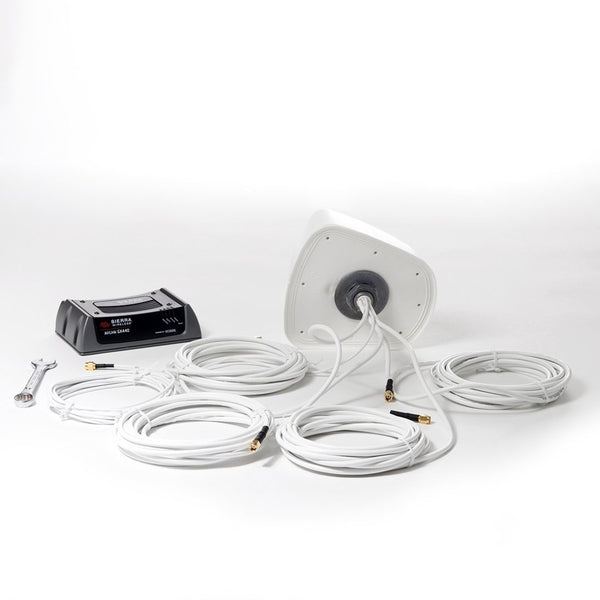 Antenna for Cradlepoint IBR900 IBR1100 & Sierra Wireless GX450. White 5-in-1 Roof Mount with GPS + MiMo LTE + MiMo WiFi