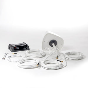 Antenna for Cradlepoint IBR900 IBR1100 & Sierra Wireless GX450. White 5-in-1 Roof Mount with GPS + MiMo LTE + MiMo WiFi