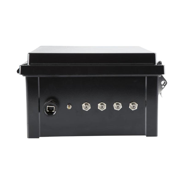 Black 12x10x6 inch NEMA 4 RFID Reader Enclosure for Impinj Zebra Alien ThingMagic