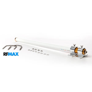 25 Inch Outdoor 900mhz Fiberglass Base Station Omni Antenna With Fixed N-Female Connector and Bracket Mounts Included