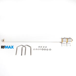 65 inch Outdoor 900mhz Fiberglass Base Station Omni Antenna With Fixed N-Female Connector, 8.1 dBi and Bracket Mounts Included