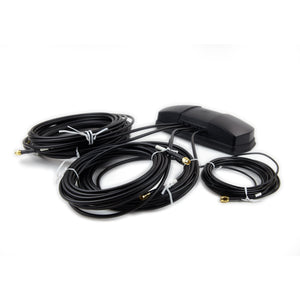 5-in-1 Multi-Band Antenna for In-Vehicle Cellular Routers: Cradlepoint IBR900, IBR1100, etc. with Magnetic Mount and 17 ft. Cables