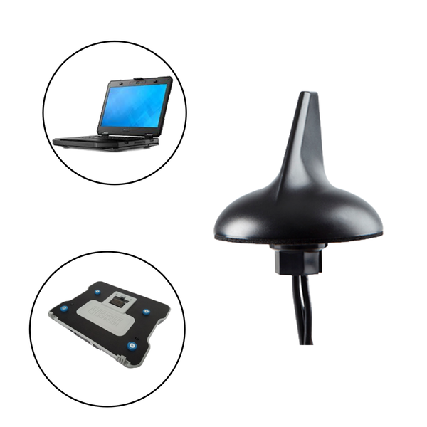 Sharkfin Antenna for Dell Latitude Mobile Docking Computers/Tablets and Gamber Johnson/Havis Docking Stations