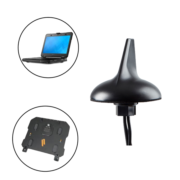 Sharkfin Antenna for Dell Latitude Mobile Docking Computers/Tablets and Gamber Johnson/Havis Docking Stations