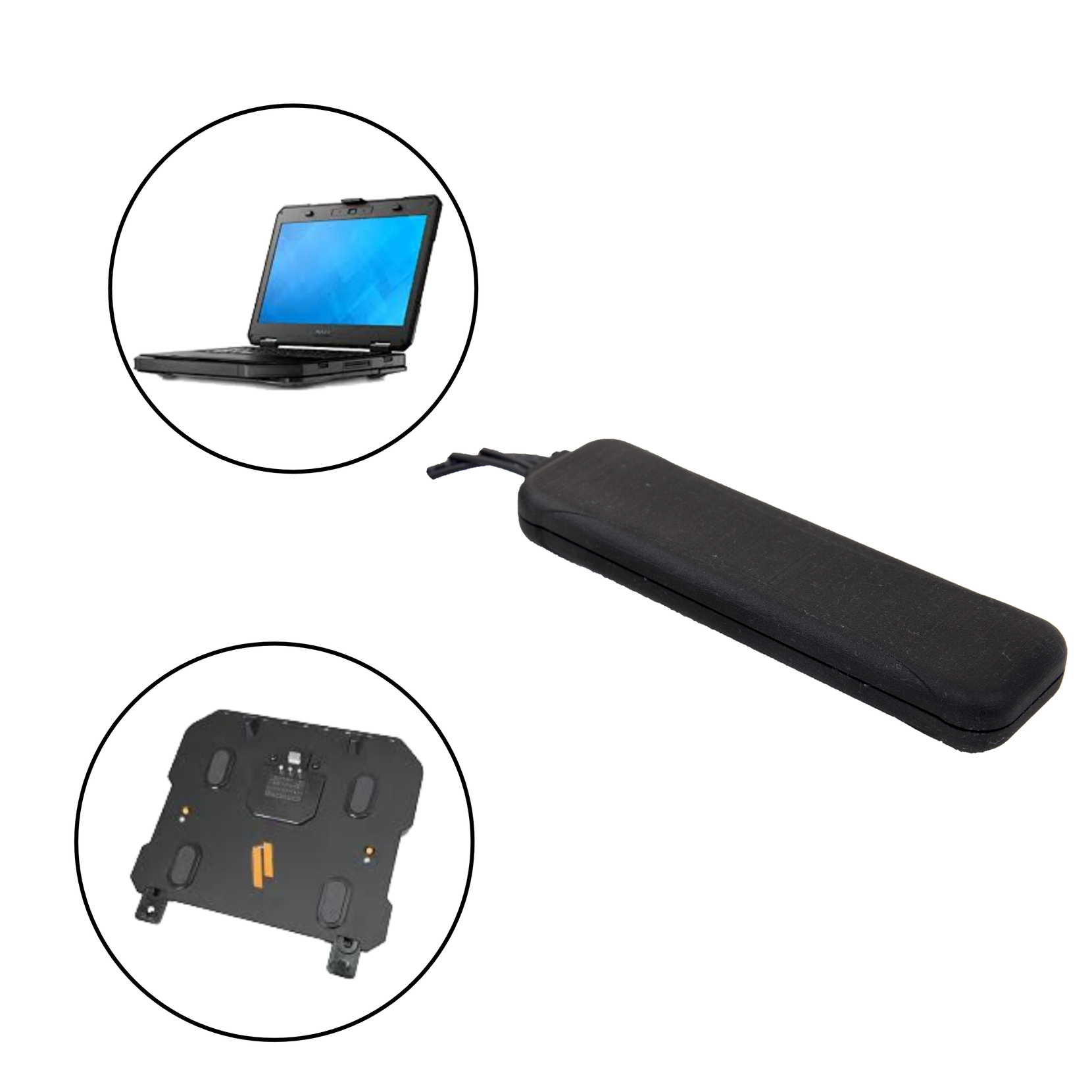 Covert Wedge Window/Dashboard Antenna for Dell Latitude Mobile Docking Computers/Tablets