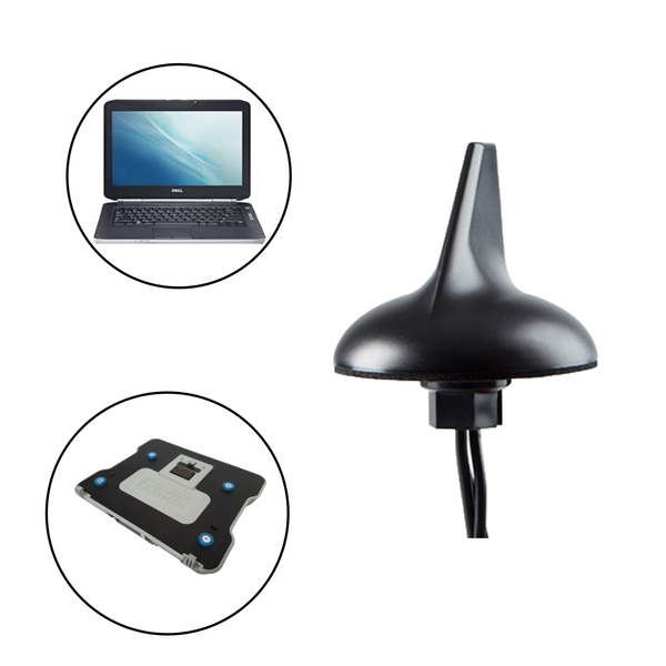 Sharkfin Antenna for Dell Latitude Mobile Docking Computers/Tablets and Gamber Johnson/Havis Docking Stations