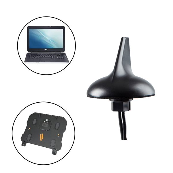 Sharkfin Antenna for Dell Latitude Mobile Docking Computers/Tablets and Gamber Johnson/Havis Docking Stations