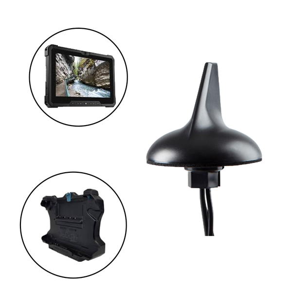 Sharkfin Antenna for Dell Latitude Mobile Docking Computers/Tablets and Gamber Johnson/Havis Docking Stations