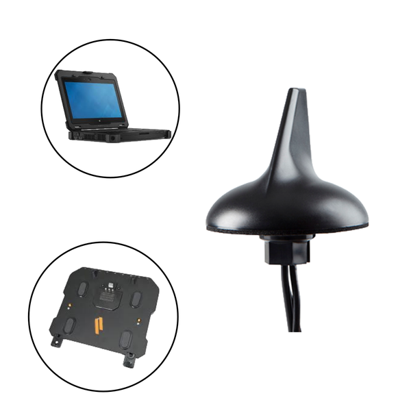 Sharkfin Antenna for Dell Latitude Mobile Docking Computers/Tablets and Gamber Johnson/Havis Docking Stations