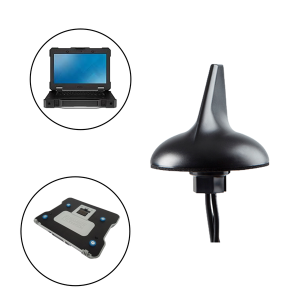 Sharkfin Antenna for Dell Latitude Mobile Docking Computers/Tablets and Gamber Johnson/Havis Docking Stations
