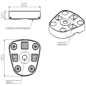 G44-HDMM diagram of dimensions