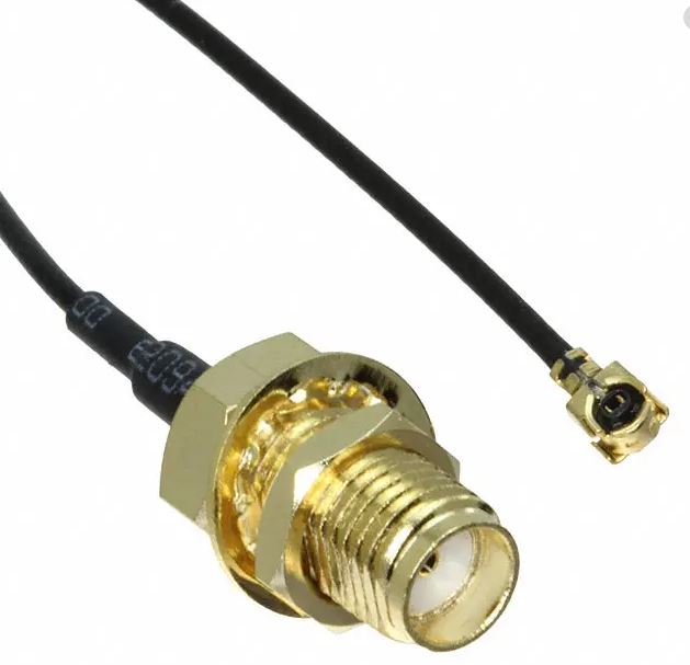 Low Loss Mini 9 Inch Coax Jumper Cable with SMA Female to U.FL (IPEX) Connectors
