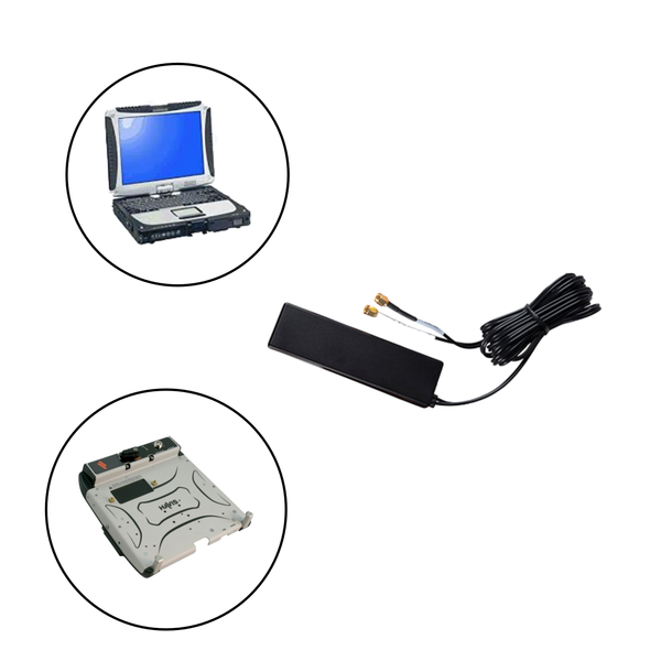 Covert Wedge Antenna for Panasonic Toughbook/Toughpad Mobile Docking Computers/Tablets and Gamber Johnson/Havis Docking Stations