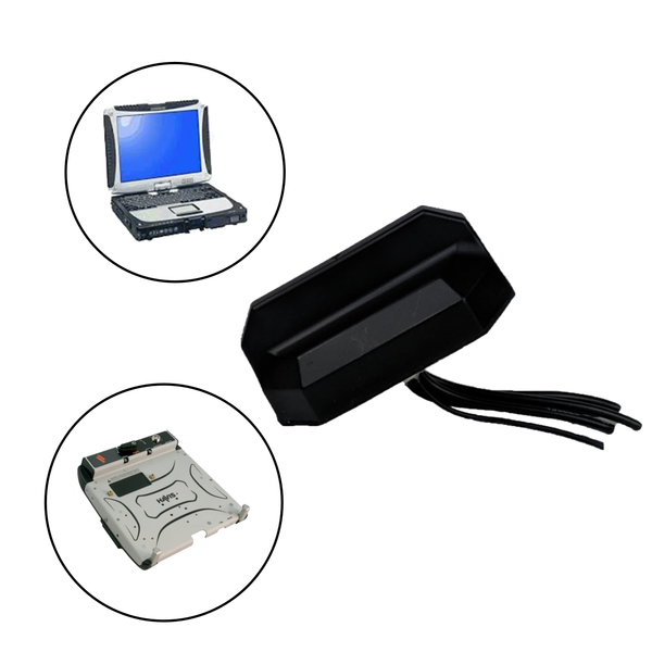 Antenna for Panasonic Toughbook/Toughpad Dual Pass Computers/Tablets with Gamber Johnson or Havis Docking Stations