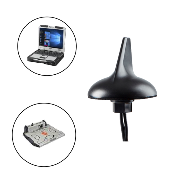 Sharkfin Antenna for Panasonic Toughbook/Toughpad Mobile Docking Computers/Tablets and Gamber Johnson/Havis Docking Stations