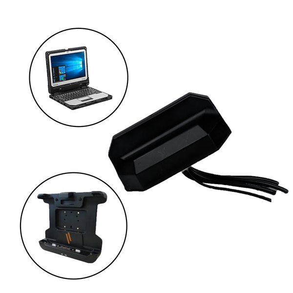 Antenna for Panasonic Toughbook/Toughpad Dual Pass Computers/Tablets with Gamber Johnson or Havis Docking Stations