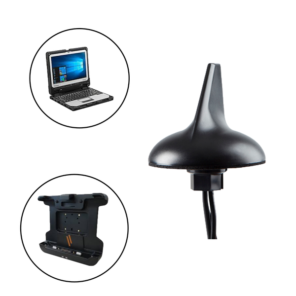 Sharkfin Antenna for Panasonic Toughbook/Toughpad Mobile Docking Computers/Tablets and Gamber Johnson/Havis Docking Stations