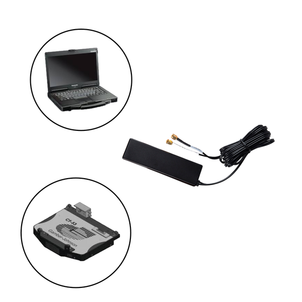 Covert Wedge Antenna for Panasonic Toughbook/Toughpad Mobile Docking Computers/Tablets and Gamber Johnson/Havis Docking Stations