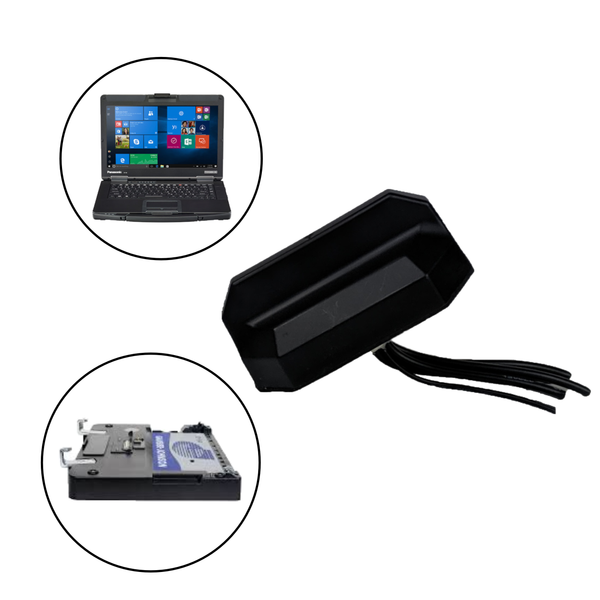 Antenna for Panasonic Toughbook/Toughpad Dual Pass Computers/Tablets with Gamber Johnson or Havis Docking Stations